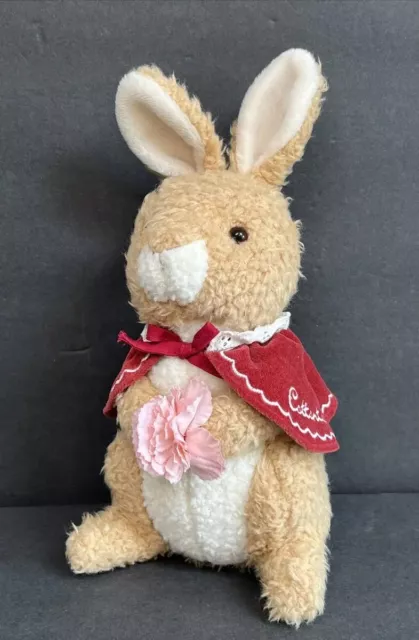 PETER RABBIT EDEN Bunny CottonTail Cape flower Plush Beatrix Potter VTG